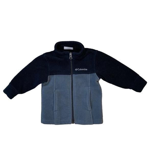 Columbia‎ Baby 6-12 Months Black and Gray Sportswear Full Zip Fleece Jacket - Picture 2 of 8